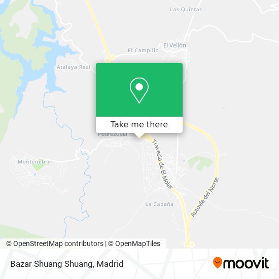 mapa Bazar Shuang Shuang