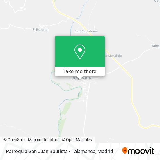 mapa Parroquia San Juan Bautista - Talamanca
