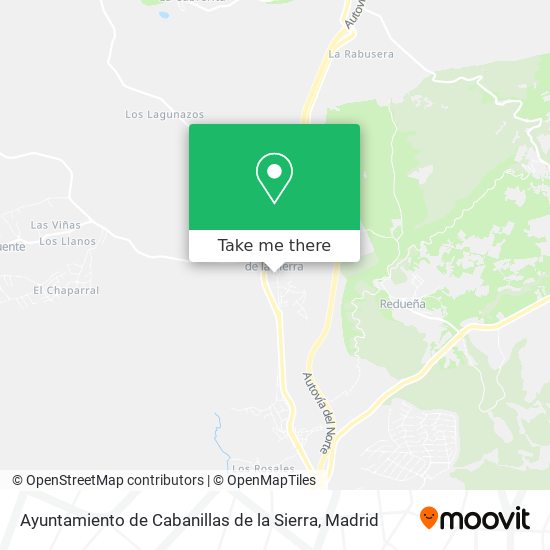 Ayuntamiento de Cabanillas de la Sierra map