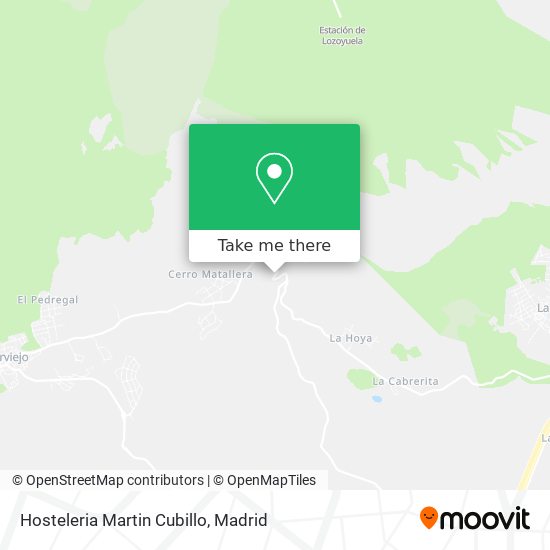 Hosteleria Martin Cubillo map