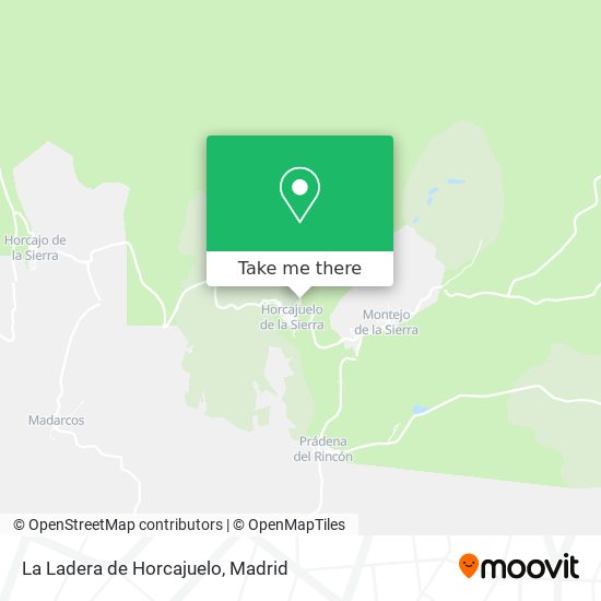 mapa La Ladera de Horcajuelo