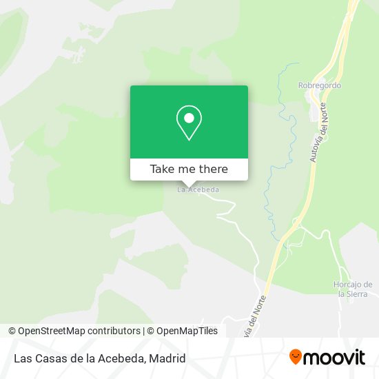 Las Casas de la Acebeda map