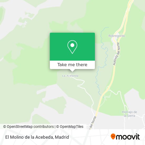 El Molino de la Acebeda map