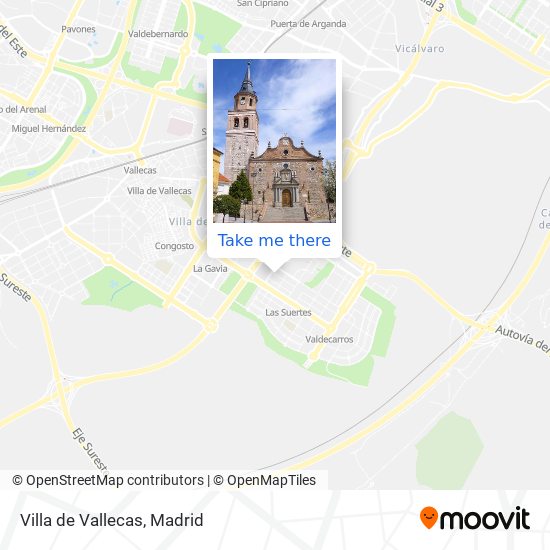 mapa Villa de Vallecas
