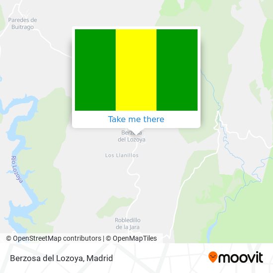 Berzosa del Lozoya map