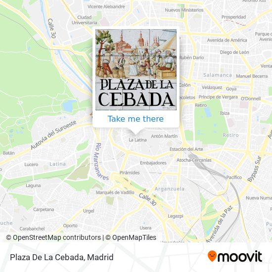 Plaza De La Cebada map