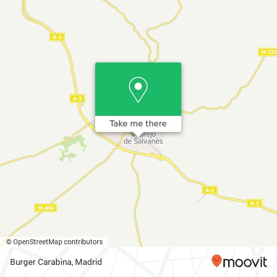 mapa Burger Carabina