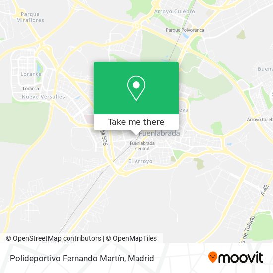 Polideportivo Fernando Martín map