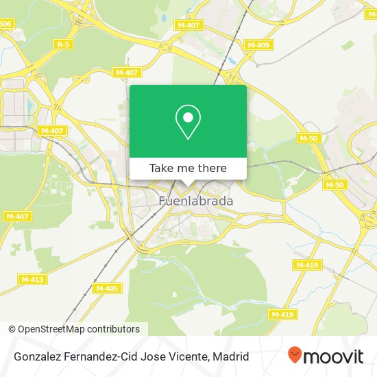 Gonzalez Fernandez-Cid Jose Vicente map
