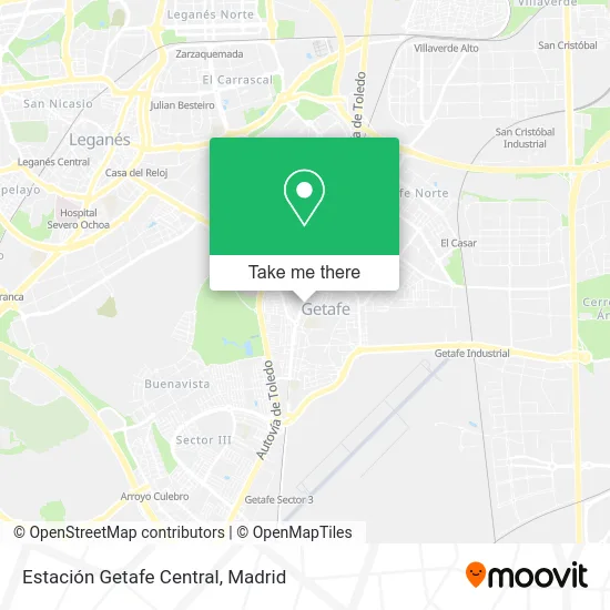 Estación Getafe Central map