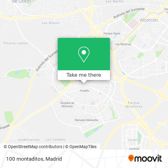 100 montaditos map