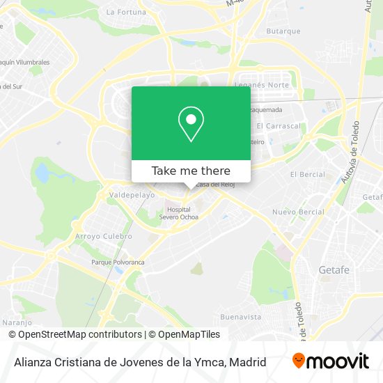Alianza Cristiana de Jovenes de la Ymca map