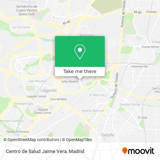mapa Centro de Salud Jaime Vera