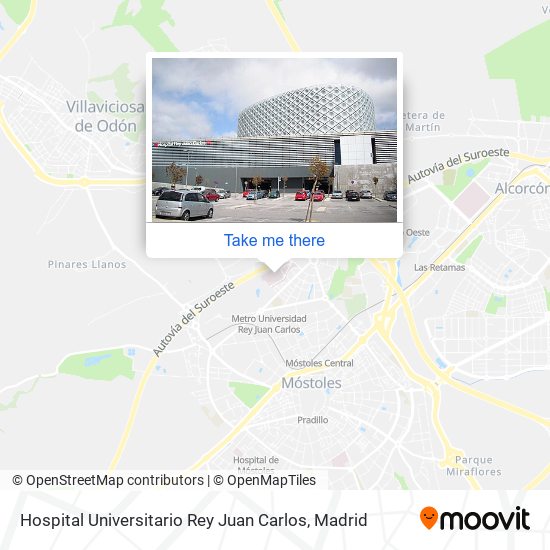 mapa Hospital Universitario Rey Juan Carlos