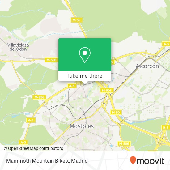 Mammoth Mountain Bikes, map