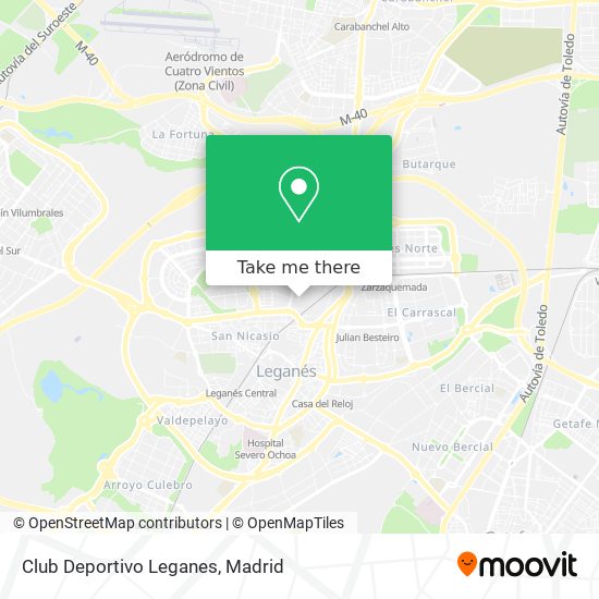 mapa Club Deportivo Leganes