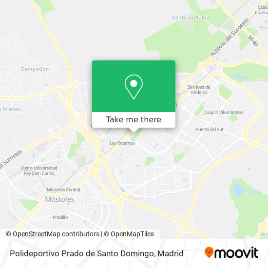 mapa Polideportivo Prado de Santo Domingo