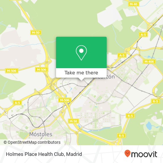 Holmes Place Health Club map