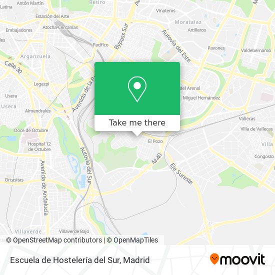 Escuela de Hostelería del Sur map