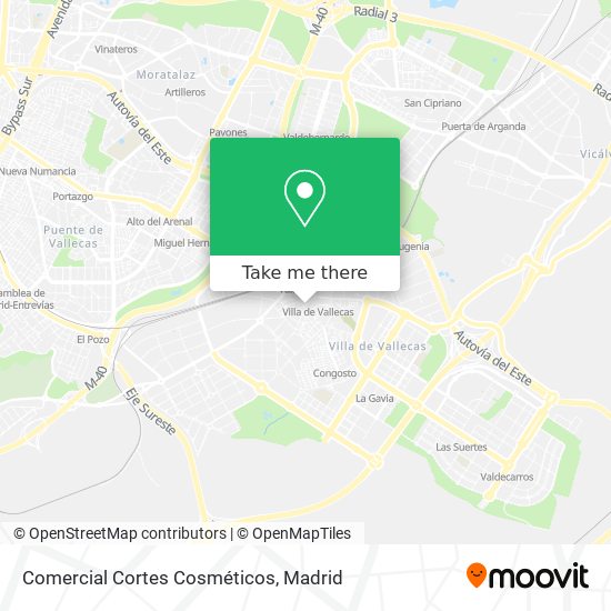 Comercial Cortes Cosméticos map