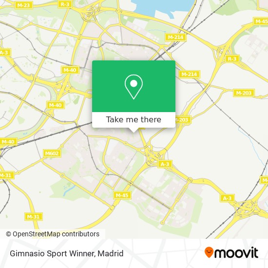 mapa Gimnasio Sport Winner