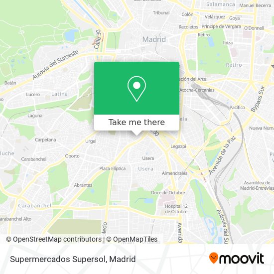Supermercados Supersol map