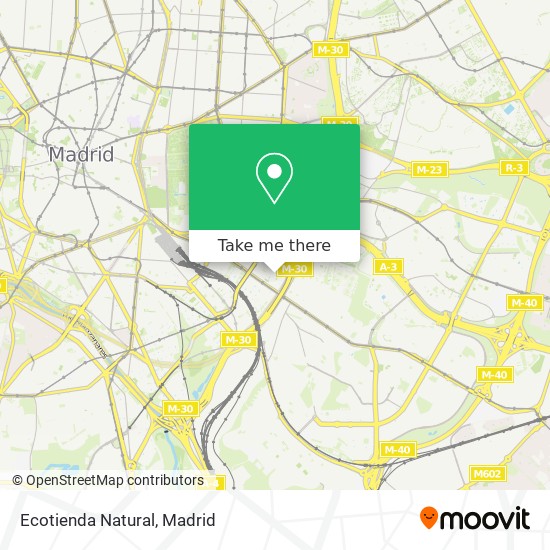 Ecotienda Natural map