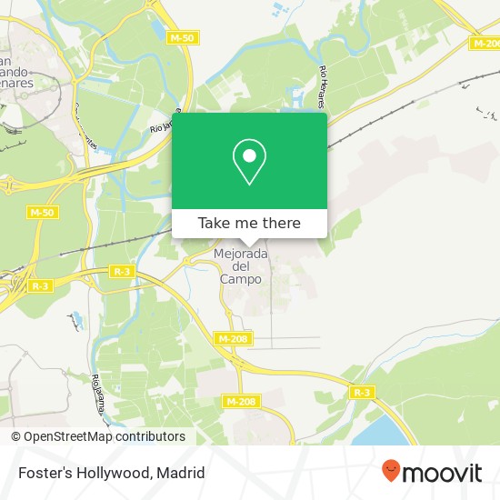 mapa Foster's Hollywood