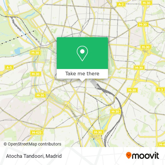 Atocha Tandoori map