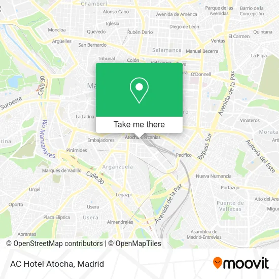AC Hotel Atocha map