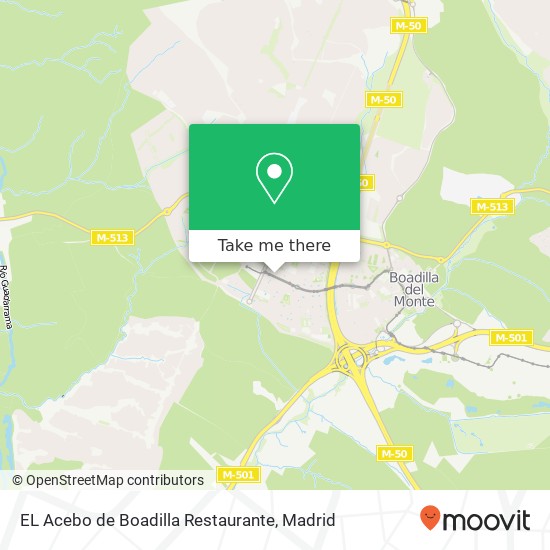 EL Acebo de Boadilla Restaurante map