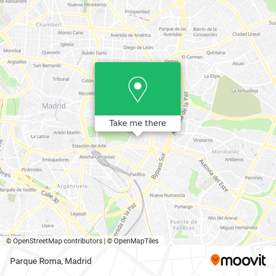 Parque Roma map