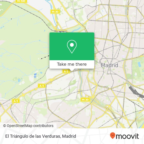 El Triángulo de las Verduras map