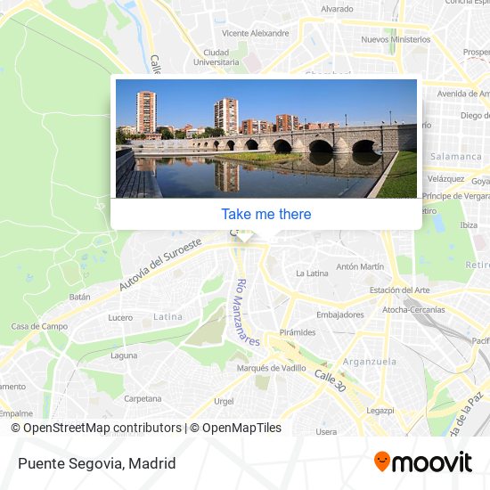 Puente Segovia map