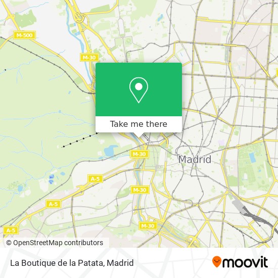 mapa La Boutique de la Patata