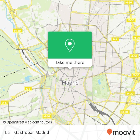 mapa La T Gastrobar