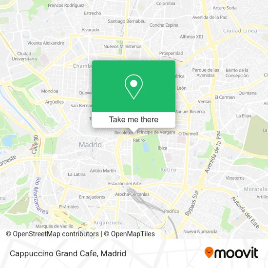 mapa Cappuccino Grand Cafe