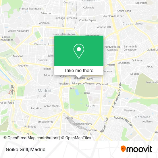 Goiko Grill map