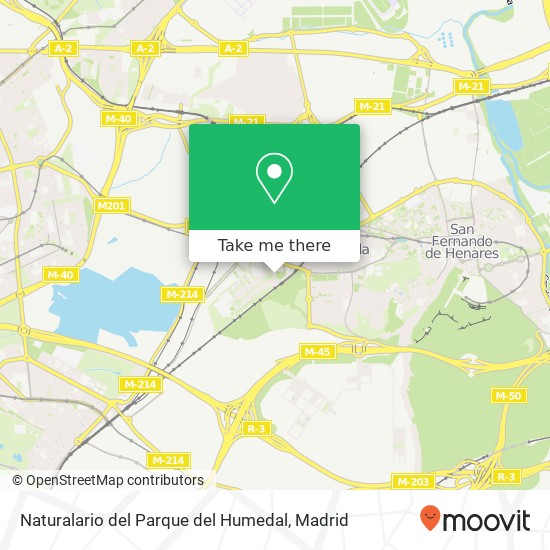 mapa Naturalario del Parque del Humedal