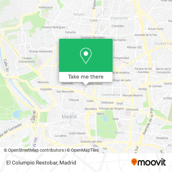 El Columpio Restobar map