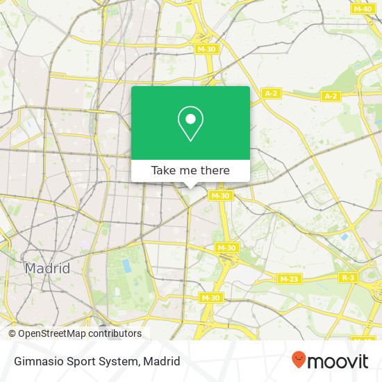 Gimnasio Sport System map