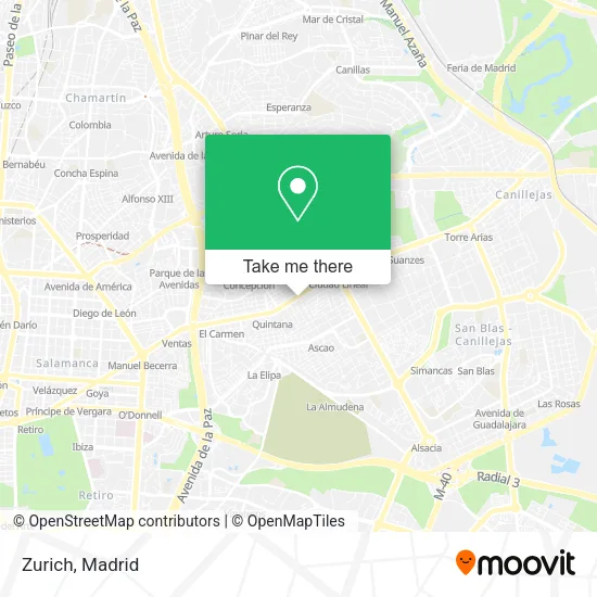 Zurich map