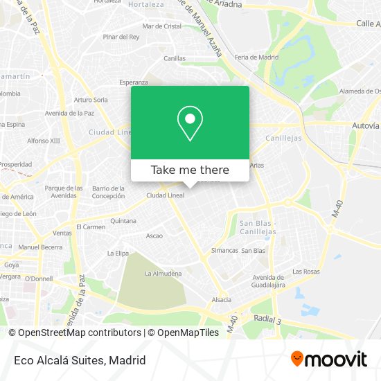 Eco Alcalá Suites map