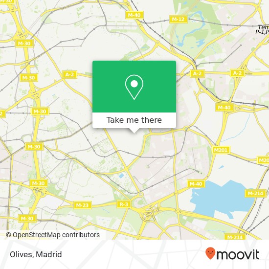 mapa Olives