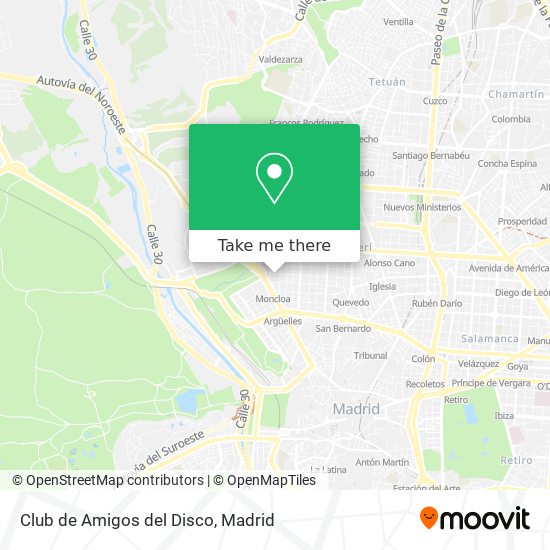 Club de Amigos del Disco map