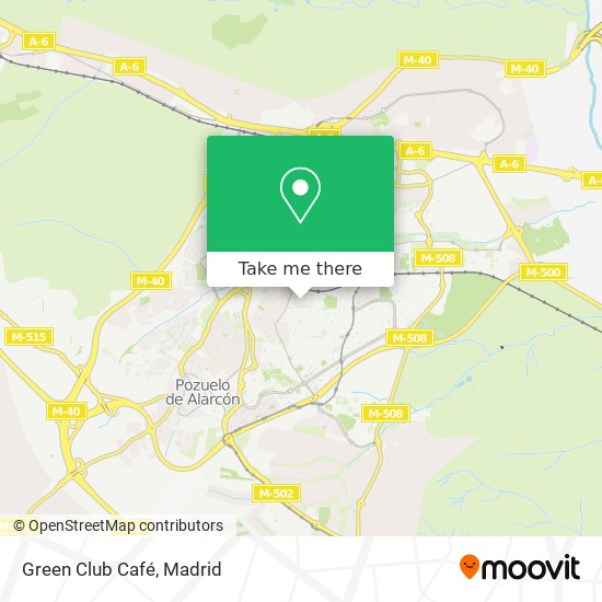 Green Club Café map
