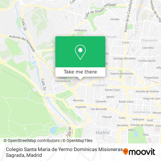 Colegio Santa Maria de Yermo Dominicas Misioneras Sagrada map