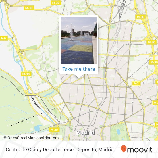 Centro de Ocio y Deporte Tercer Depósito map