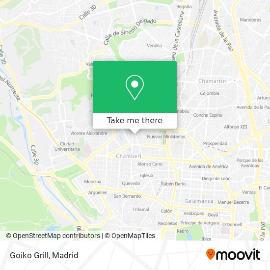 mapa Goiko Grill