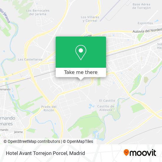 mapa Hotel Avant Torrejon Porcel